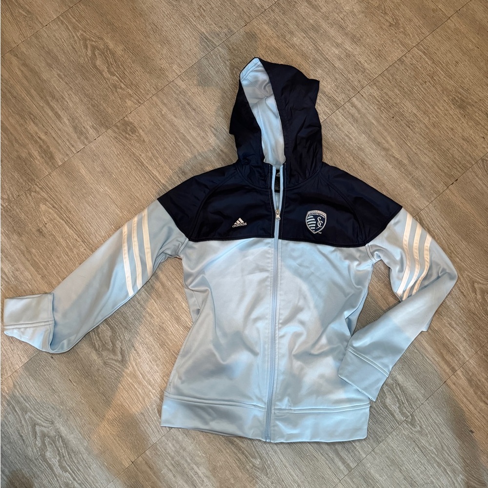 Adidas Sporting KC Rain Jacket Youth XL